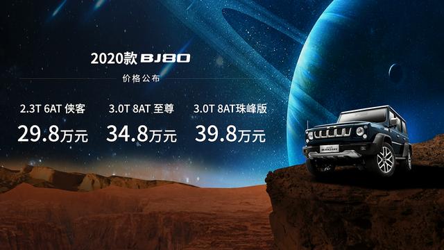 �ۼ�29.8-39.8��Ԫ��2020��BJ80�ƶ��й�ԽҰSUV�߶˽���